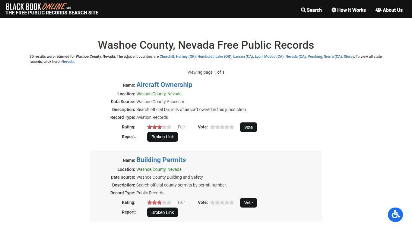 Washoe County, NV Free Public Records | Criminal Records ...